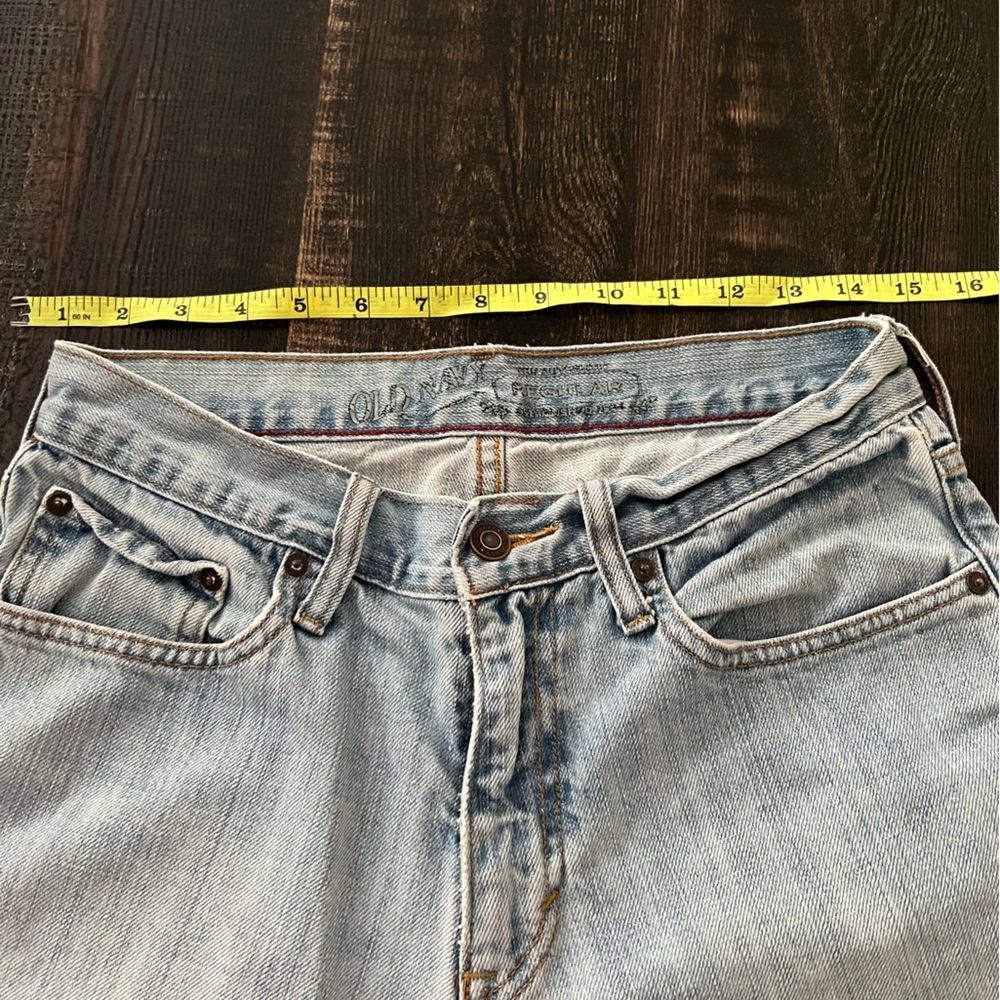 Old Navy Women's Light Blue Straight Leg Jeans - Picture 2 of 7
